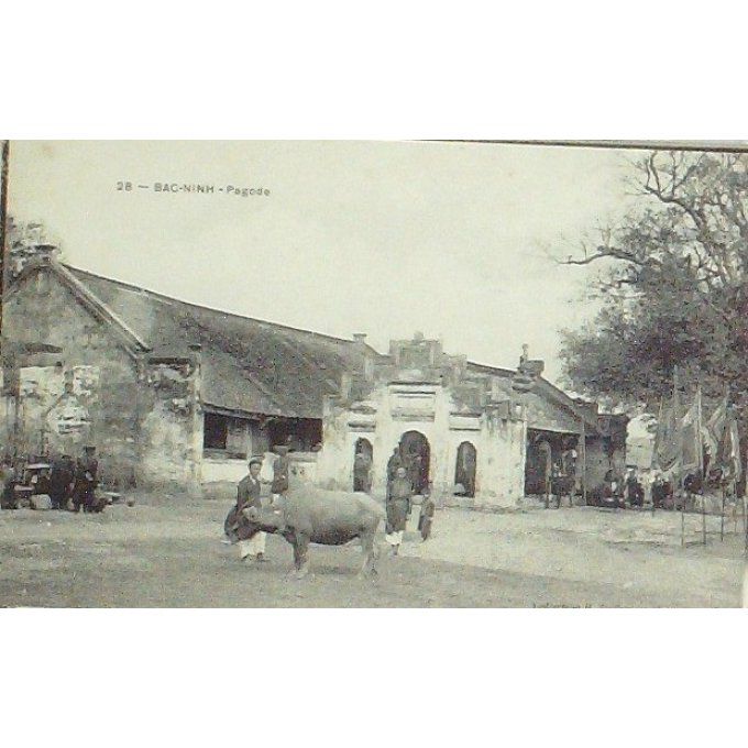 Cpa Viet-Nam Bac Ninh Pagode Eleveur 1908