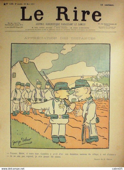 Le Rire 1897 n°133 Huard Radiguet Delaw Couturier Burret Rabier Heidbrinck Engel