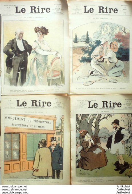 Le Rire 1911 lot 4 revues Faivre Cardona Markous Burret Prejelan Poulbot Pourriol
