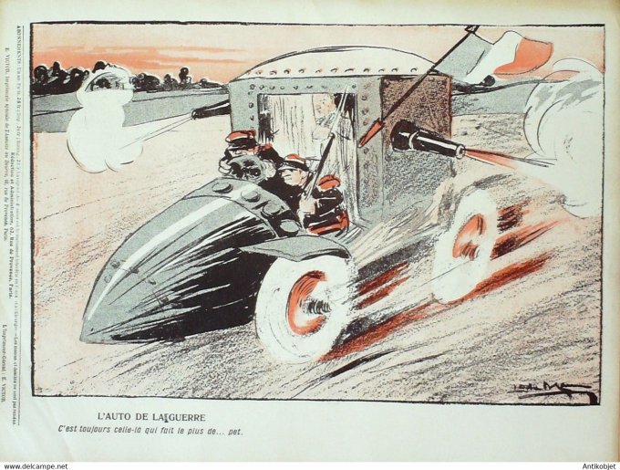 L'Assiette au beurre 1906 n°298 Les autos illustres Camara Da Léal