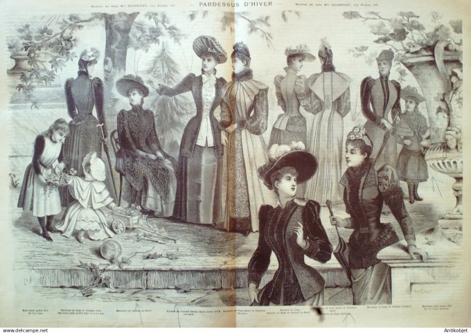 Mode illustree 1892 Lot de 10 journaux