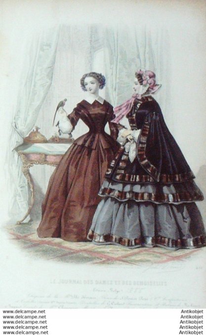 Journal des Dames Demoiselles 1855 # 411 (Maison Popelin-Ducarre)