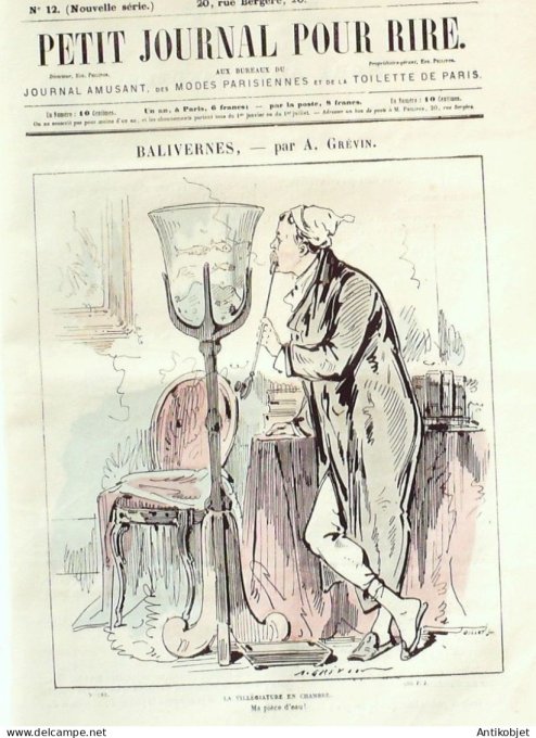 Petit journal pour Rire 1868 # 12 Mort aux insectes Picpus