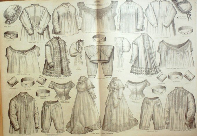 Journal Mode illustrée 1870 # 38 Robe de chambre en cachemire