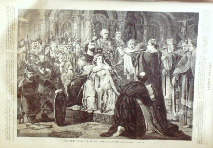 L'Univers illustré 1859 #  38 Pape Pie IX Suisse Bale cardinal Antonelli