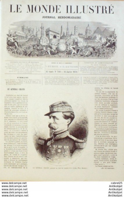 Le Monde illustré 1871 n°718 Meudon Chatillon Clamart Vanves Montrouge Bagneux (92) Vercingetorix Je