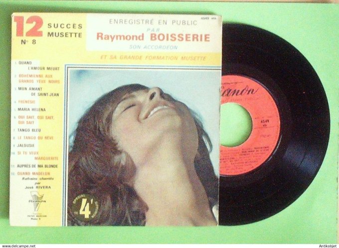 Boisserie Raymond 45T EP Mon amant de St-Jean Tango bleu 1958