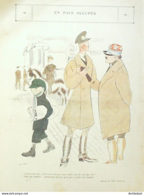 Le Rire 1923-03-17 # 215 Journal humoristique Ed.Originale Cuisine fiscale