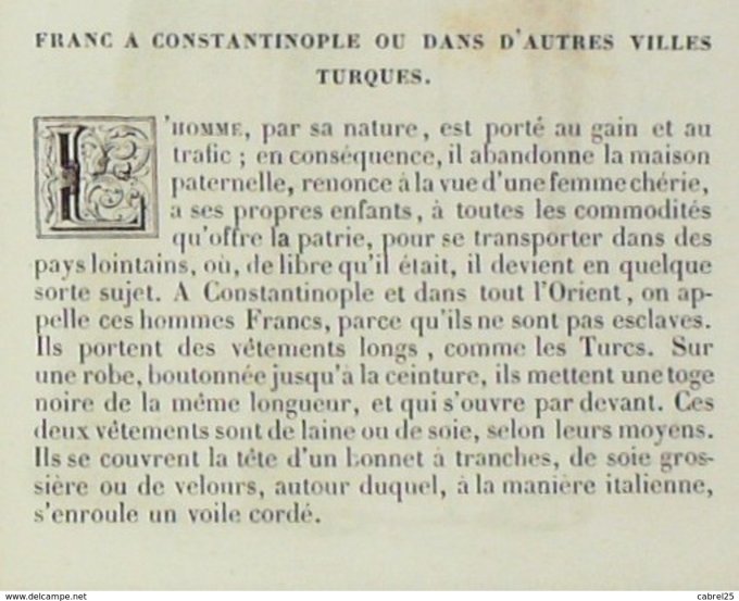 Turquie FRANC à CONSTANTINOPLE  1859