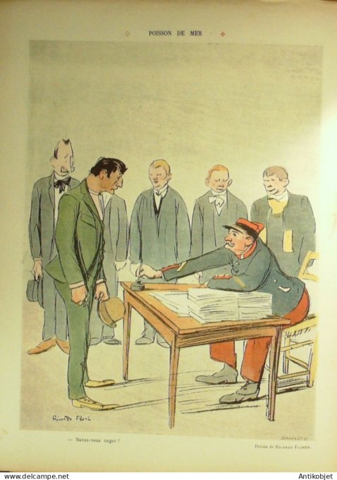 Le Rire 1907-08-31 # 239 Journal humoristique Ed.Originale Camp Marocain