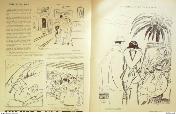 Le Rire 1923-03-17 # 215 Journal humoristique Ed.Originale Cuisine fiscale