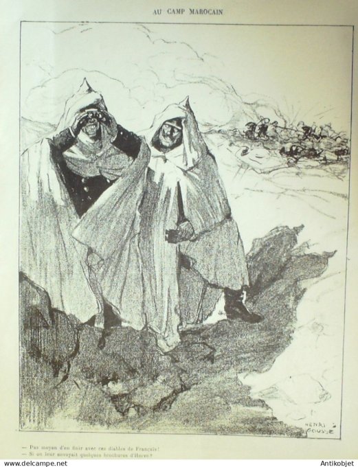 Le Rire 1907-08-31 # 239 Journal humoristique Ed.Originale Camp Marocain