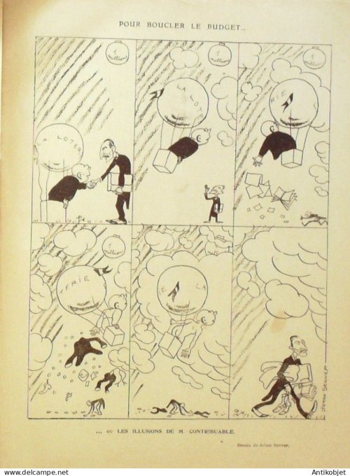 Le Rire 1923-03-17 # 215 Journal humoristique Ed.Originale Cuisine fiscale