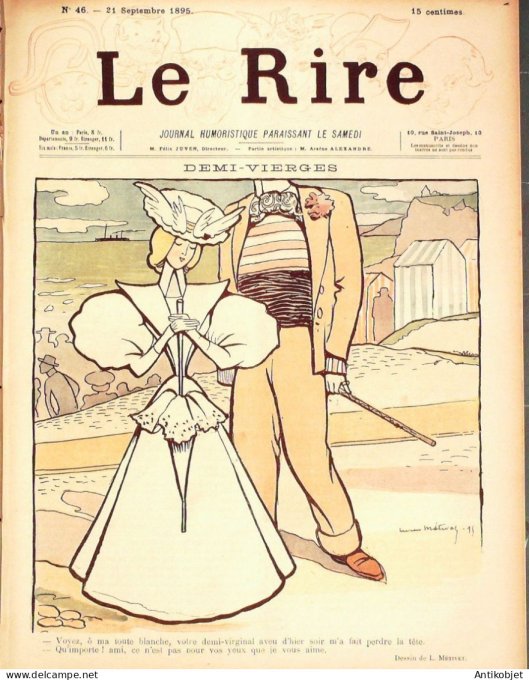 Le Rire 1895-09-21 #  46 Journal humoristique Ed.Originale