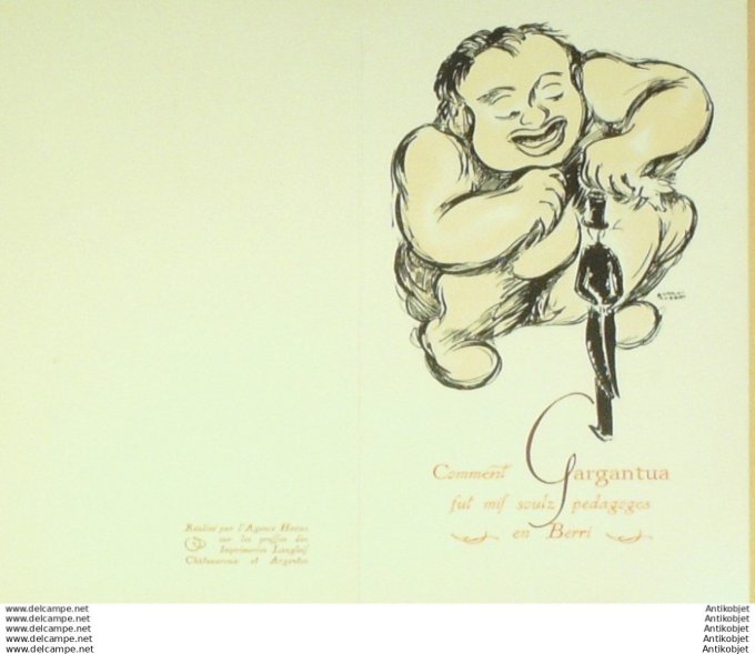 Menu illustre L'Estaque (Braque) Paquebot Gal Leclerc (89e voyage 2) 1964