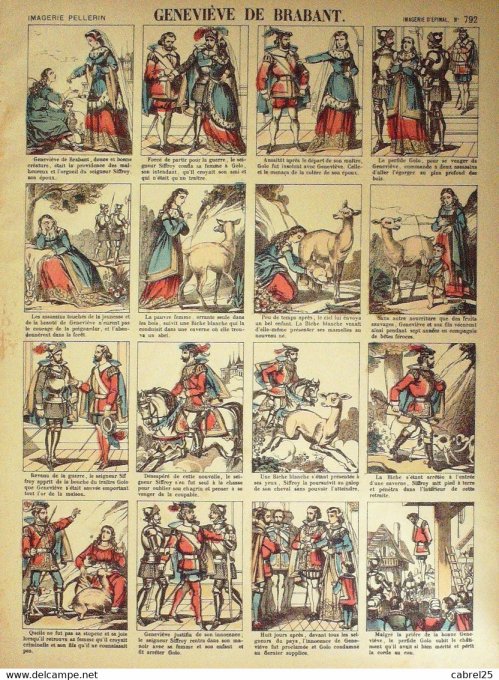 Genevieve  de Brabant  (Pellerin d'epinal)