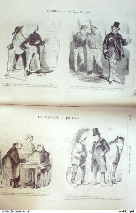 Petit journal pour Rire 1860 # 350 Demenagements Parisiens Randon