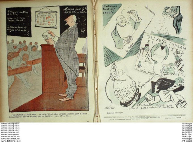 L'Assiette au beurre 1907 # 321 Le sabotage Grandjouan