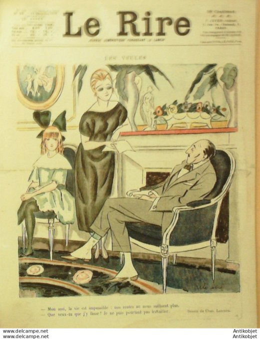 Le Rire 1919-12-13 #  50 Journal humoristique Ed.Originale Debacle