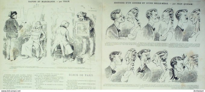 La Caricature 1880 #  36 Voyage au pays de la bière Robida Quidam Morland