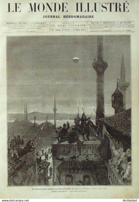 Le Monde illustré 1877 n°1040 Pouliguen (29) Gagny (93) Bulgarie Rutschuk