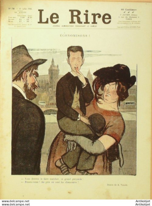 Le Rire 1920-07-24 #  78 Journal humoristique Ed.Originale Ascensionnistes