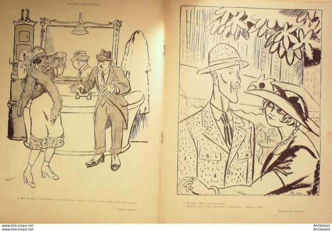 Le Rire 1920-07-24 #  78 Journal humoristique Ed.Originale Ascensionnistes