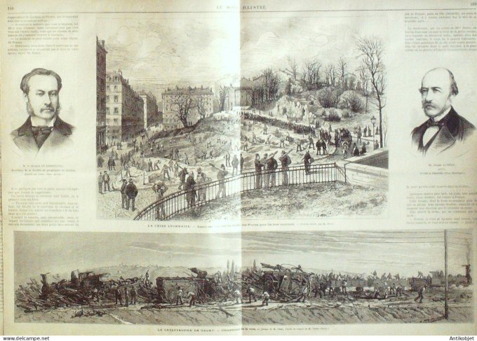 Le Monde illustré 1877 n°1040 Pouliguen (29) Gagny (93) Bulgarie Rutschuk