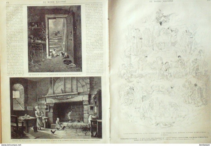 Le Monde illustré 1877 n°1040 Pouliguen (29) Gagny (93) Bulgarie Rutschuk
