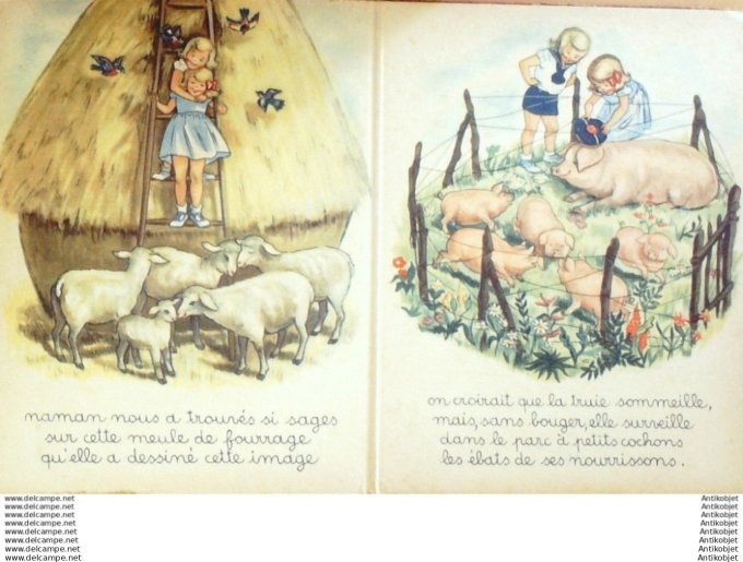 Bibiche et Francois a  la ferme (Blanchard - Barre) Eo 1948