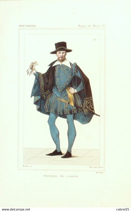 De Laigue François Henri Iv 17ème 1852