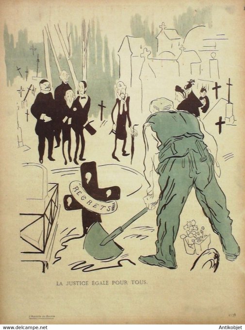 L'Assiette au beurre 1903 n°126 L'appareil défense accusation jury Launay