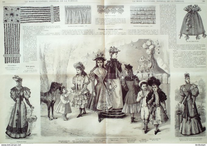 Mode illustree 1893 Lot de 10 journaux