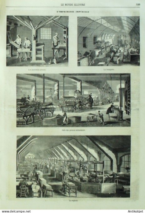 Le Monde illustré 1860 n°151 Maroc Guerre Belgique Anvers Brou (01) Turquie Bachi-Boujouk