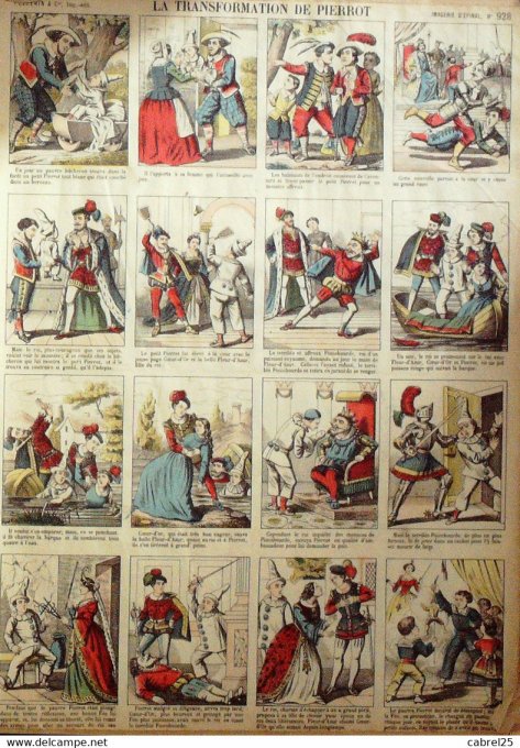 La Transformation  de Pierrot (Pellerin d'epinal)