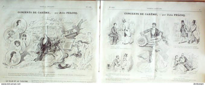 Le Journal Amusant 1880 # 1229 Voyage au long cours par Leonnec,