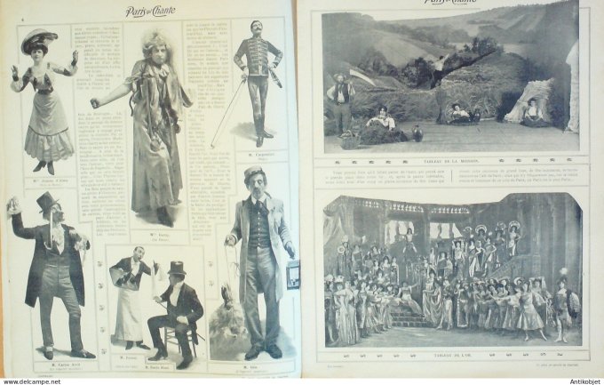 Paris qui chante 1904 #99 Moulin rouge Stelly Ginette Leka Saulier Goublier