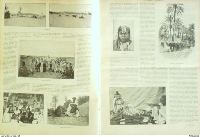 Le Monde illustré 1899 n°2184 Dreyfus Algérie Sahara Ksours Ksar-El-Hiran Bry/Marne (93) Tours (37) 