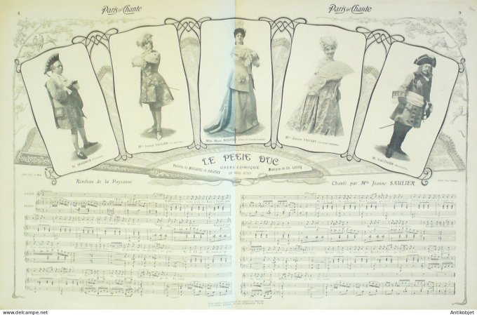 Paris qui chante 1904 n° 99 Moulin rouge Stelly Ginette Leka Saulier Goublier