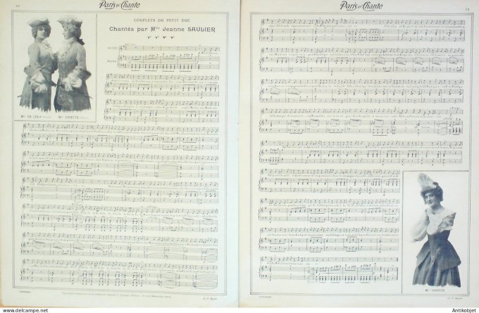 Paris qui chante 1904 #99 Moulin rouge Stelly Ginette Leka Saulier Goublier
