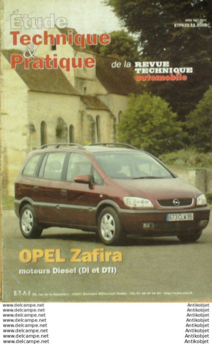 R.T Automobile Opel Zafira étude  # 633