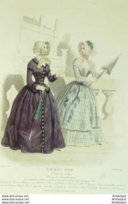 Gravure La Mode illustrée 1877 n° 1 (maison Bréant-Castel)