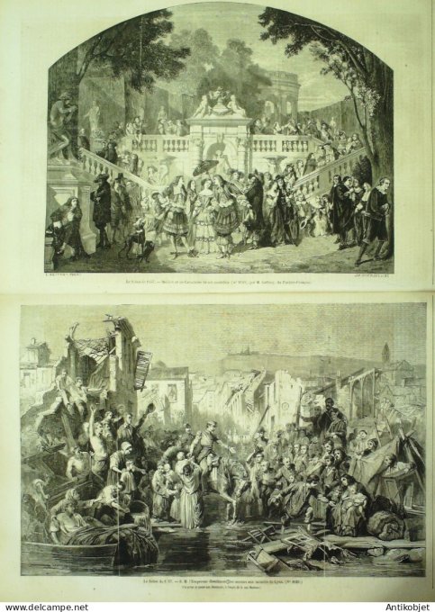 Le Monde illustré 1857 n° 13 Mans (72) Algérie Sik-el-Meddour Souk-el-Arba Toulon (83)