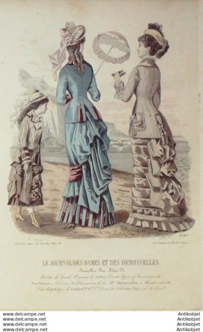 Journal des Dames Demoiselles 1879 # 1616 (Maison de la Paix) maritime