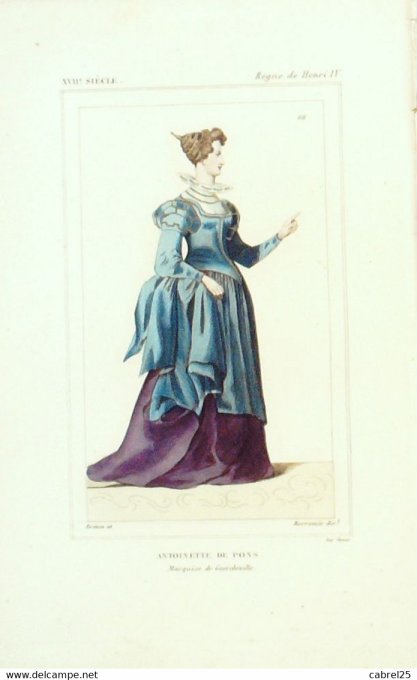 De Pons Antoinette Marquise De Guercheville 17ème 1852