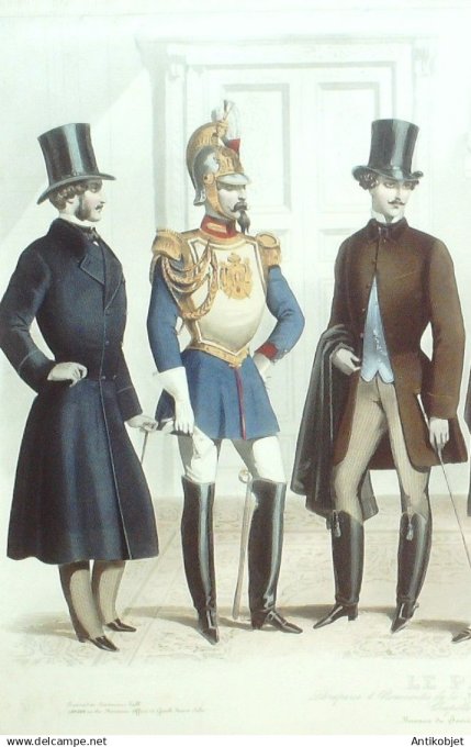 Gravure de Mode originale Le Parisien 1854 # 60 (Maison Desprey)