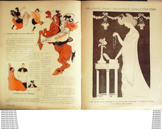 L'Assiette au beurre 1907 # 305 L'affaire Ferrer Ostoya Malato