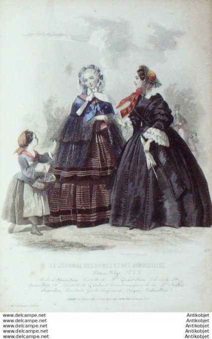 Journal des Dames Demoiselles 1855 # 430 (Maison Gérard-Clain)