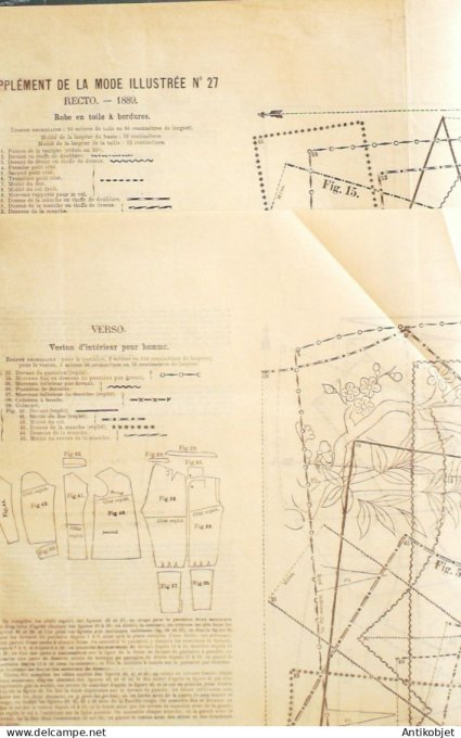 Journal + Patron Mode illustrée  1889 # 27 (with Pattern)