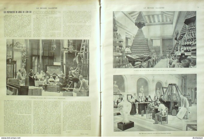 Le Monde illustré 1902 n°2340  Chine Tchong-Kin Mien-Lin-Kien, Houi-Li Tcheou St-Pétersbourg Léon XI